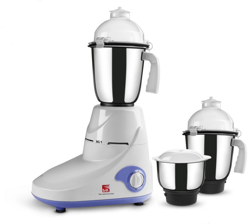 BTL Bajaj MG-9 750 W Mixer Grinder(White, 3 Jars)