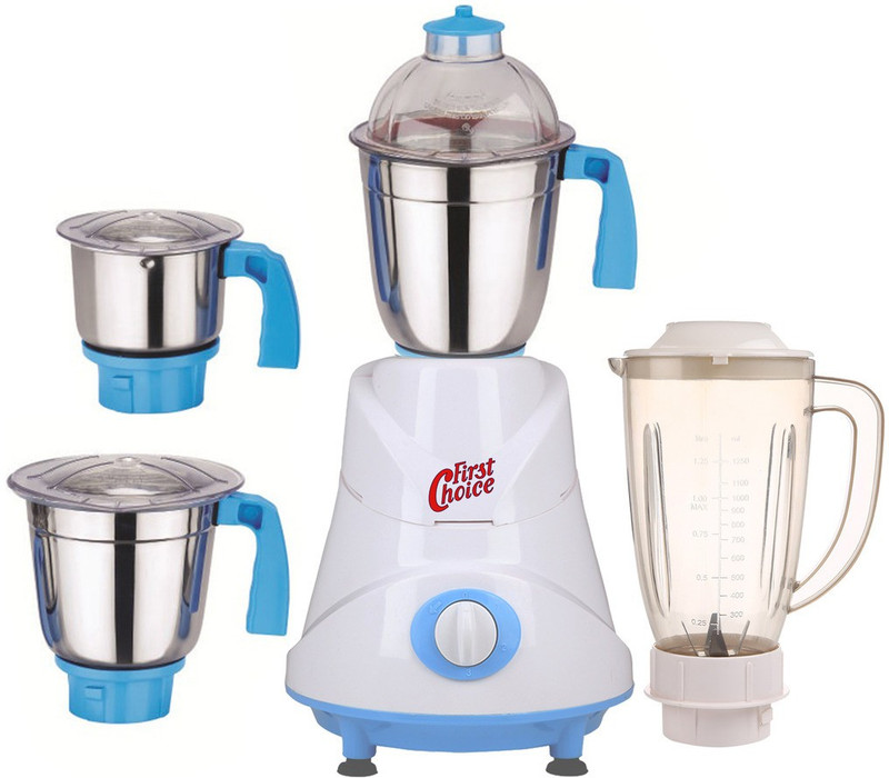 Firstchoice ABS Body MG16-WFJ24 600 W Juicer Mixer Grinder(Multicolor, 4 Jars)