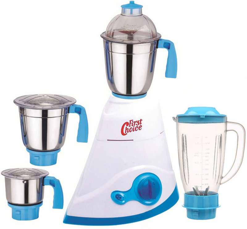 Firstchoice ABS Body MG16-WFJ78 750 W Juicer Mixer Grinder(Multicolor, 4 Jars)
