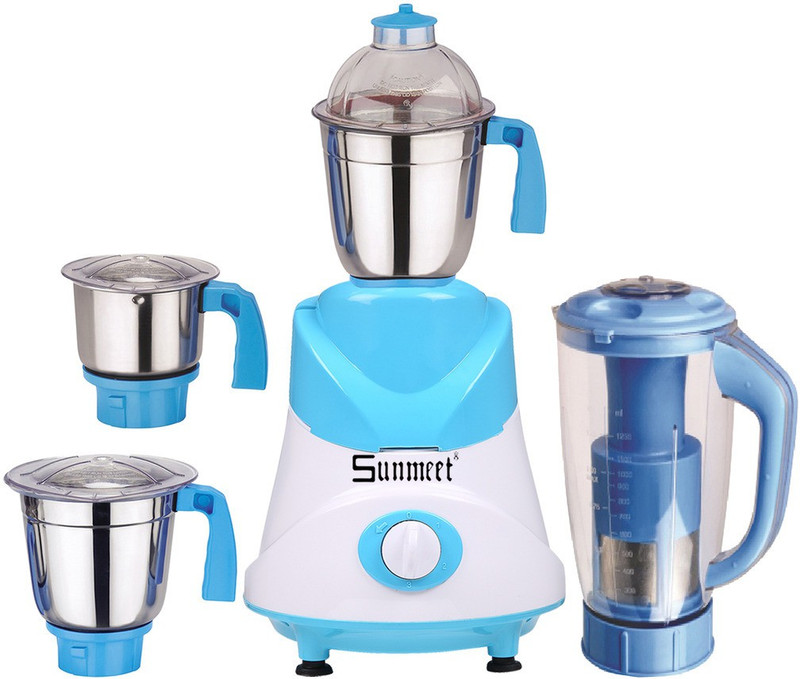 Sunmeet ABS Body MG16-BY935 1000 W Mixer Grinder(Yellow, 4 Jars)
