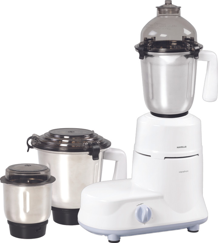 Havells Marathon 750 W Mixer Grinder(White, 3 Jars)