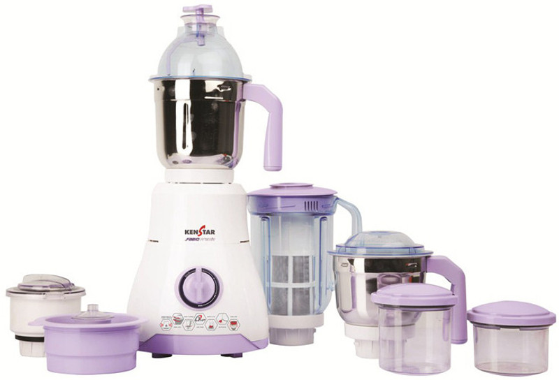 Kenstar KMF75W6P 750 W Juicer Mixer Grinder(White, 4 Jars)