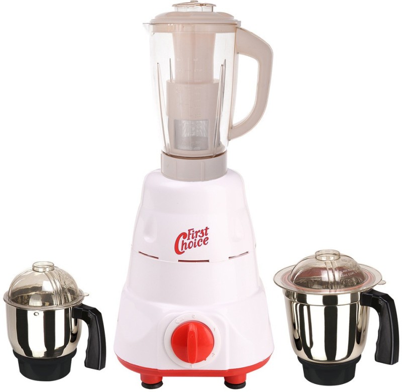 First Choice New_MGJ-20 Latest Jar attachments of chutney medium & juicer jarType-506 600 W Juicer Mixer Grinder(Multicolor, 3 Jars)