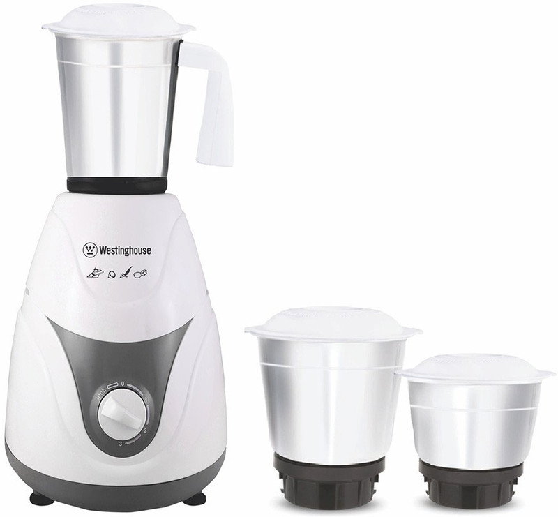 Westinghouse MP60W3A-DS 600 W Mixer Grinder(White, 3 Jars)