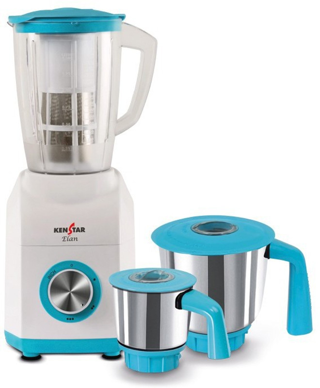 Kenstar Elan-7 KME75W3P 750 W Mixer Grinder(White, 3 Jars)
