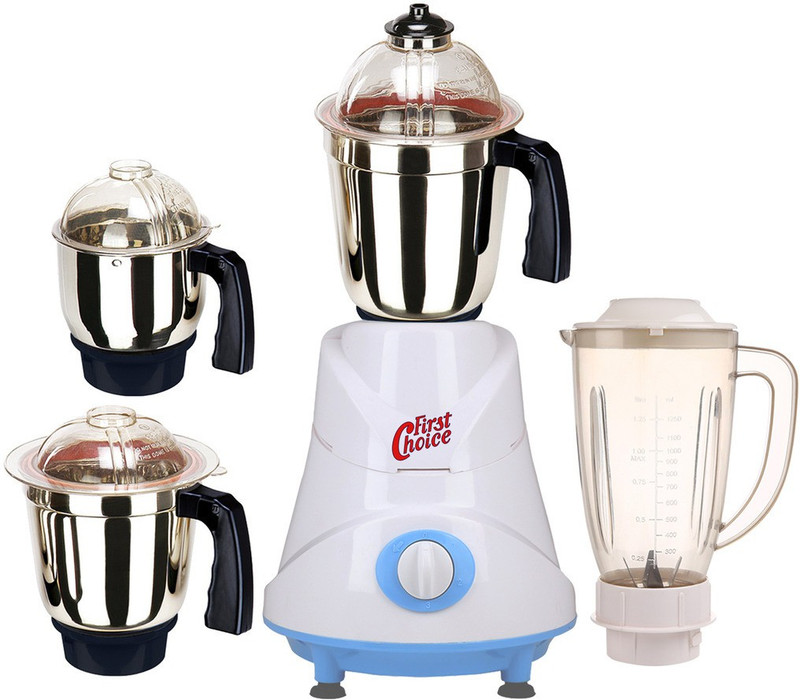Firstchoice ABS Body MG16-WFJ69 750 W Juicer Mixer Grinder(Multicolor, 4 Jars)