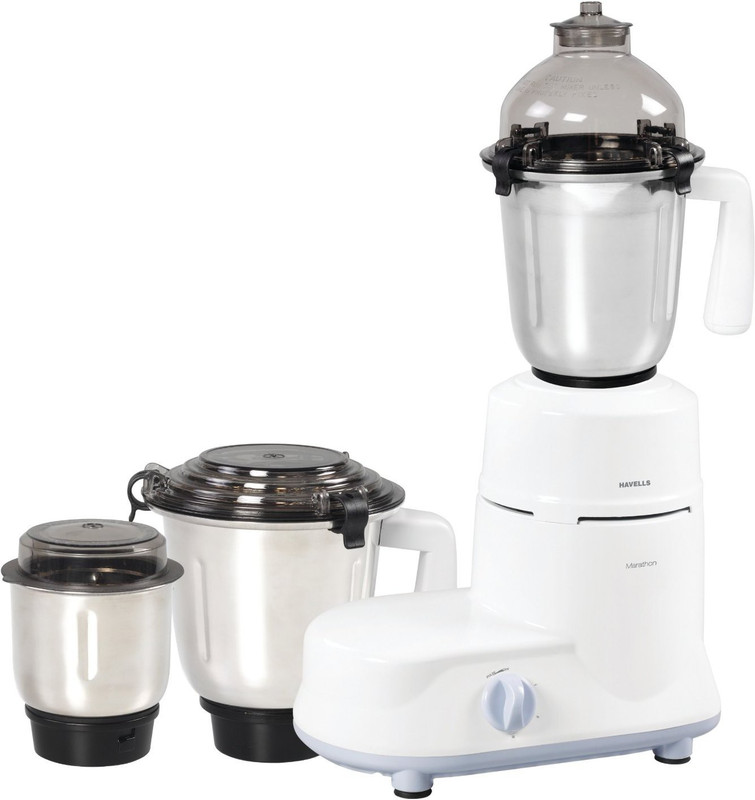 Havells Marathon 750W MArathon 750 W Mixer Grinder(White, 3 Jars)