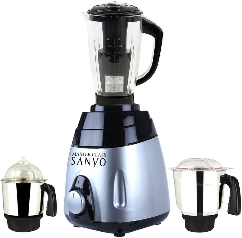 Master ClassSanyo MA MGJ WF 2017-37 MA ABS Body MGJ WF 2017-37 1000 W Mixer Grinder(Multicolor, 3 Jars)