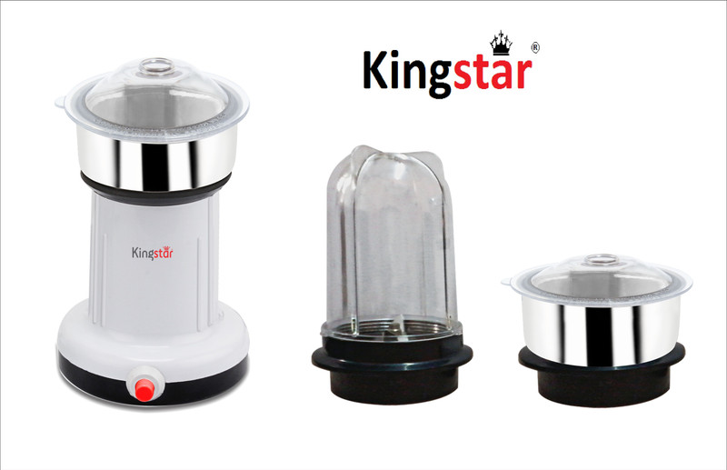 Kingstar HB04 Magic 200 W Juicer Mixer Grinder(White, 3 Jars)