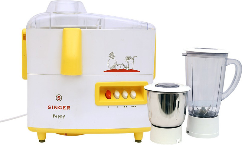Singer Peepy Peppy DX 500 W Juicer Mixer Grinder(Yellow, 2 Jars)