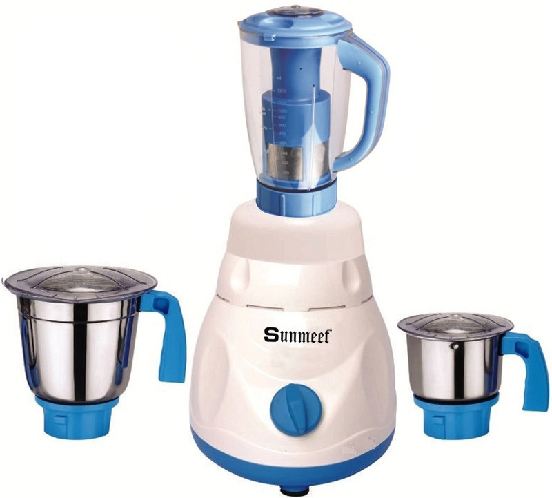 Sunmeet New_MGJ-34 Latest Jar attachments of chutney medium & juicer jarType-750 600 W Juicer Mixer Grinder(Multicolor, 3 Jars)