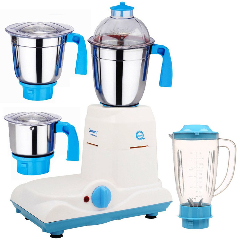 Sunmeet ABS Plastic 4 Jars 1000 Watts Sunmeet ABS PlasticMA16-WFJ 1000Watts 1000 W Juicer Mixer Grinder(Multicolor, 4 Jars)