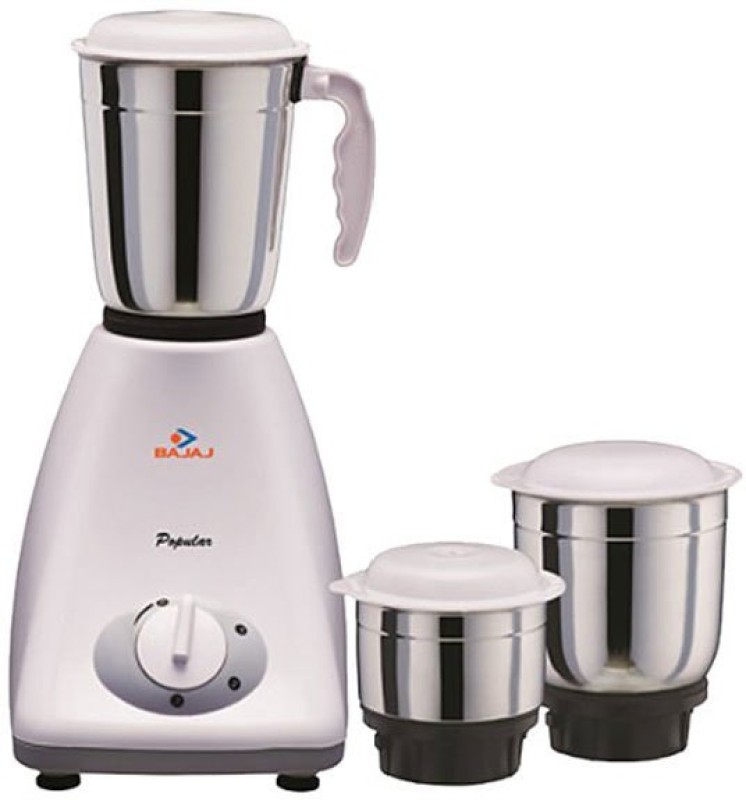 Bajaj Majesty Populer 450 W Mixer Grinder(White, 3 Jars)