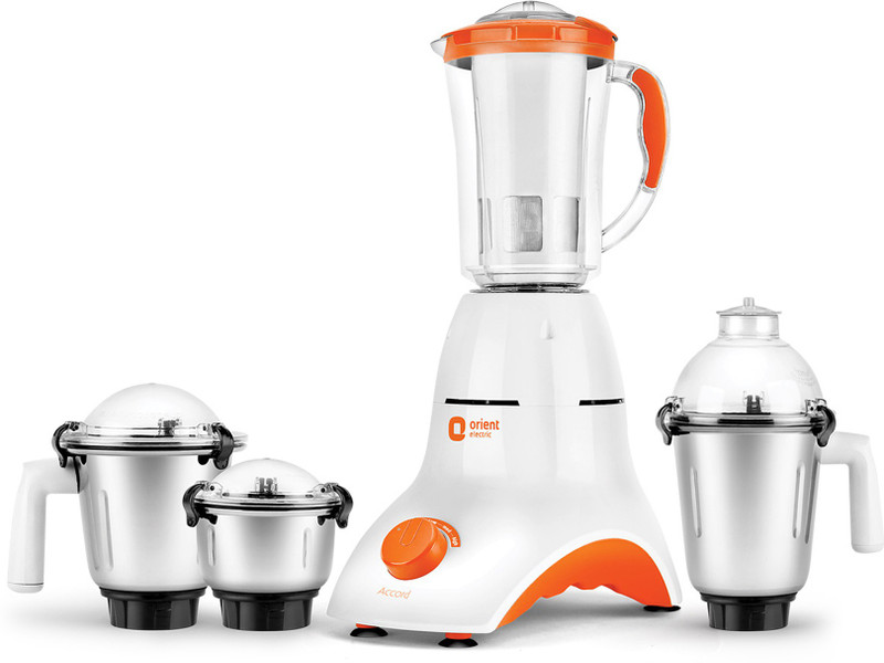 Orient Actus Accord MG7503G 750 W Mixer Grinder(White & Blue, 4 Jars)
