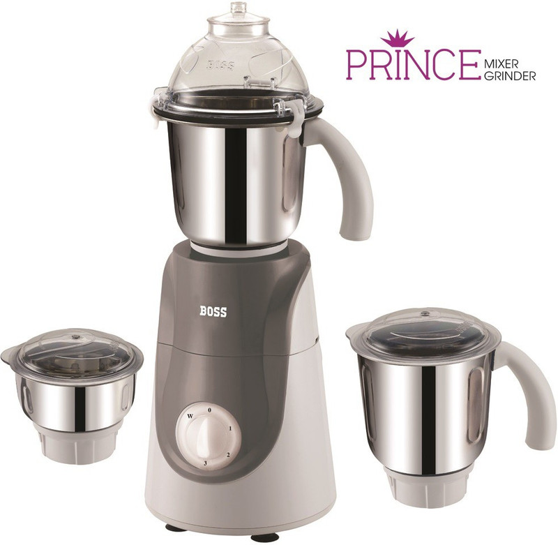 Boss B230 Prince 7500 W Mixer Grinder(Grey, 3 Jars) Boss B230 Prince 7500 W Mixer Grinder(Grey, 3 Jars)