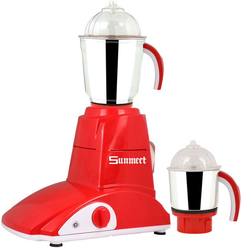 Sunmeet New_MG16-565 MG16-565 600 W Mixer Grinder(Red, 2 Jars)