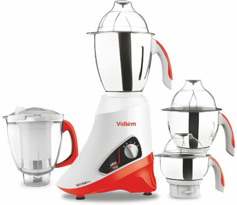 Vidiem MG 504 A Versa Pro 750 W Juicer Mixer Grinder(White, 4 Jars) Vidiem MG 504 A Versa Pro 750 W Juicer Mixer Grinder(White, 4 Jars)