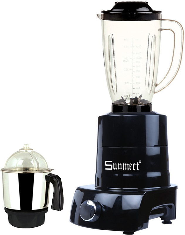 Sunmeet MA MGJ WOF 2017-144 MA ABS Body MGJ WOF 2017-144 1000 W Juicer Mixer Grinder(Black, 2 Jars)