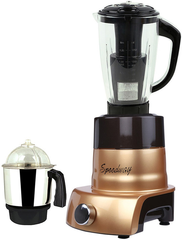 speedway MA MGJ WF 2017-99 MA ABS Body MGJ WF 2017-99 600 W Mixer Grinder(Gold, 2 Jars)