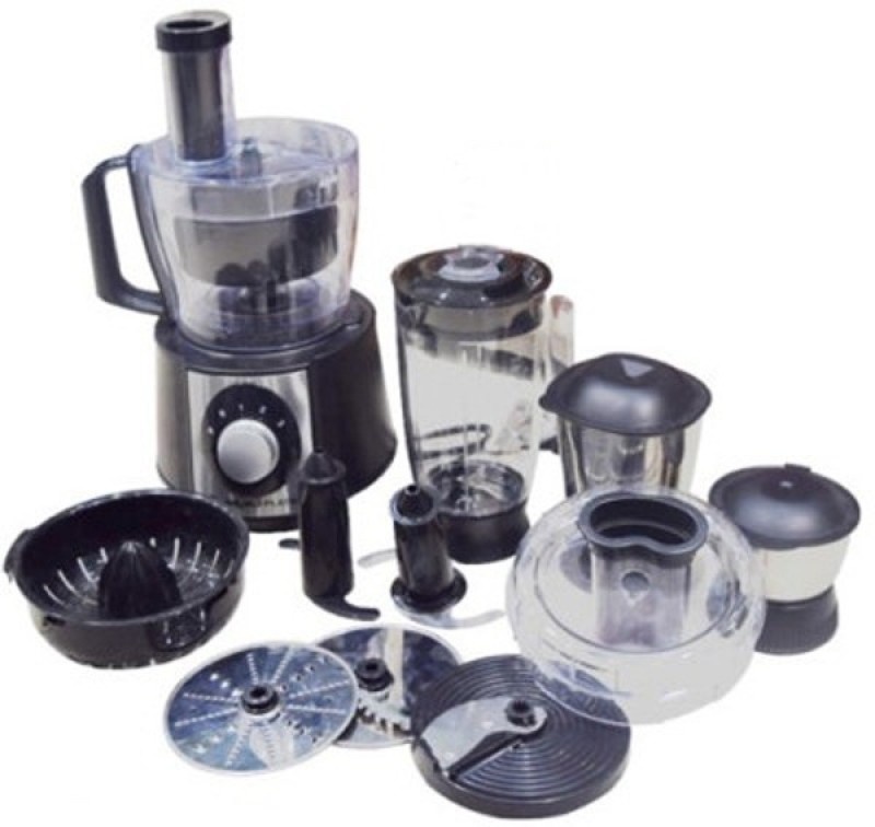 Bajaj Platini Food Art Food Processor 1000 W Mixer Grinder(Black, 4 Jars)