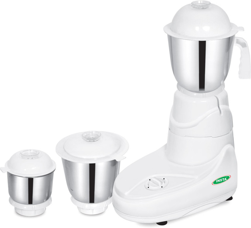 Insta 3 Jar Glory 400 W Mixer Grinder(White, 3 Jars)