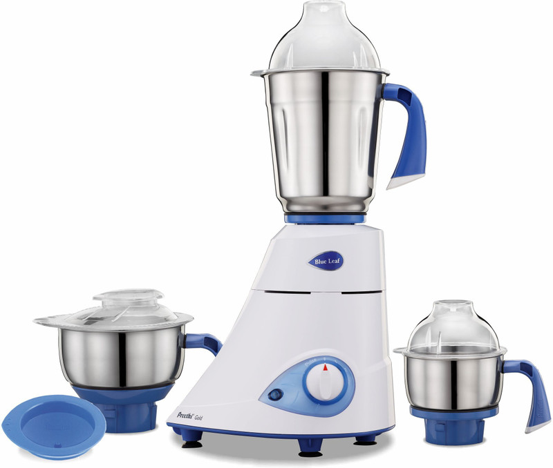 Preethi Gold - MG150 750 W Mixer Grinder(White, Blue, 3...