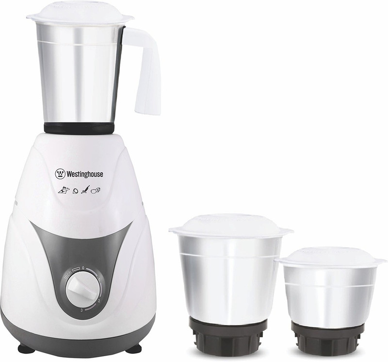Westinghouse MP60W3A-DS 600 W Mixer Grinder(Grey, 3 Jars)