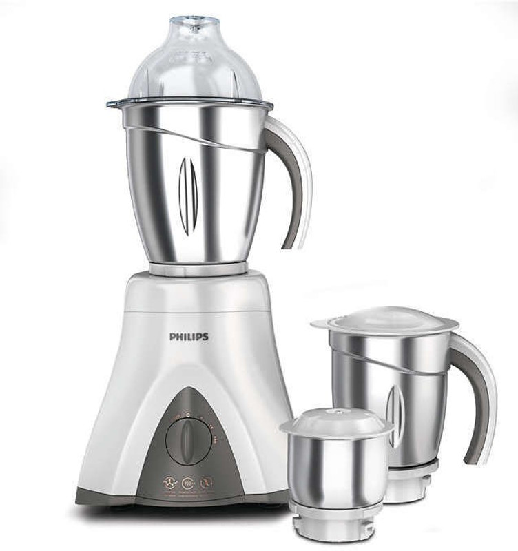 Philips MG HL7750 650 W Mixer Grinder(White, 3 Jars)