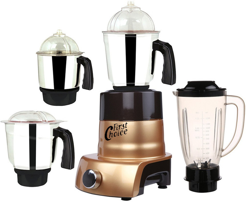 Firstchoice MA MGJ WOF 2017-201 MA ABS Body MGJ WOF 2017-201 750 W Juicer Mixer Grinder(Gold, 4 Jars)