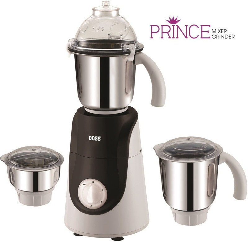 Boss B230 Prince 750 W Mixer Grinder(Black, 3 Jars) Boss B230 Prince 750 W Mixer Grinder(Black, 3 Jars)