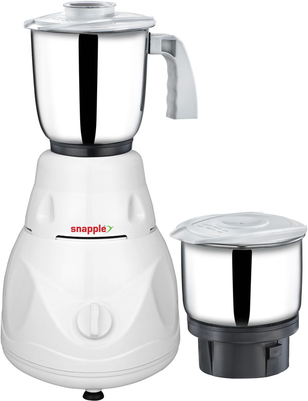 Snapple True Max 600 W Mixer Grinder(White, 2 Jars)