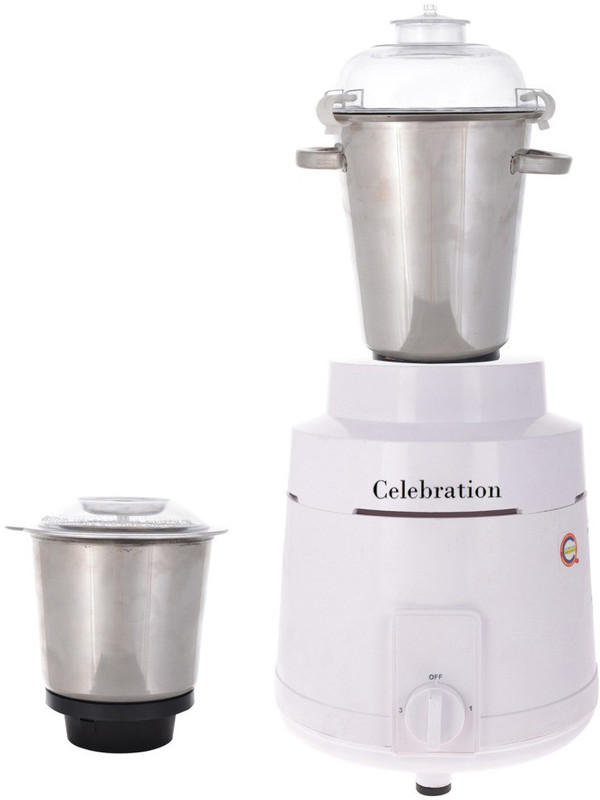 Celebration New MG16 144 C MG16 144 1400 W Mixer Grinder(White, 2 Jars)