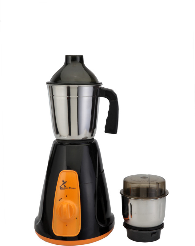 Green Home Two Jarset Mini 2Jarset 450 W Mixer Grinder(Orange, 2 Jars)