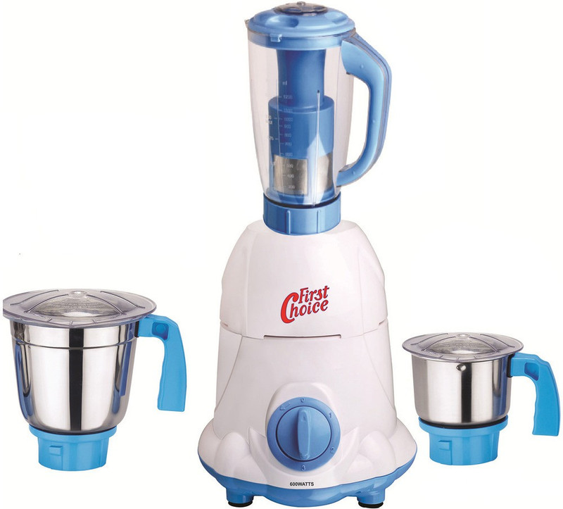 Firstchoice New_MGJ-2 Latest Jar attachments of chutney medium & juicer jarType-499 600 W Juicer Mixer Grinder(Multicolor, 3 Jars)