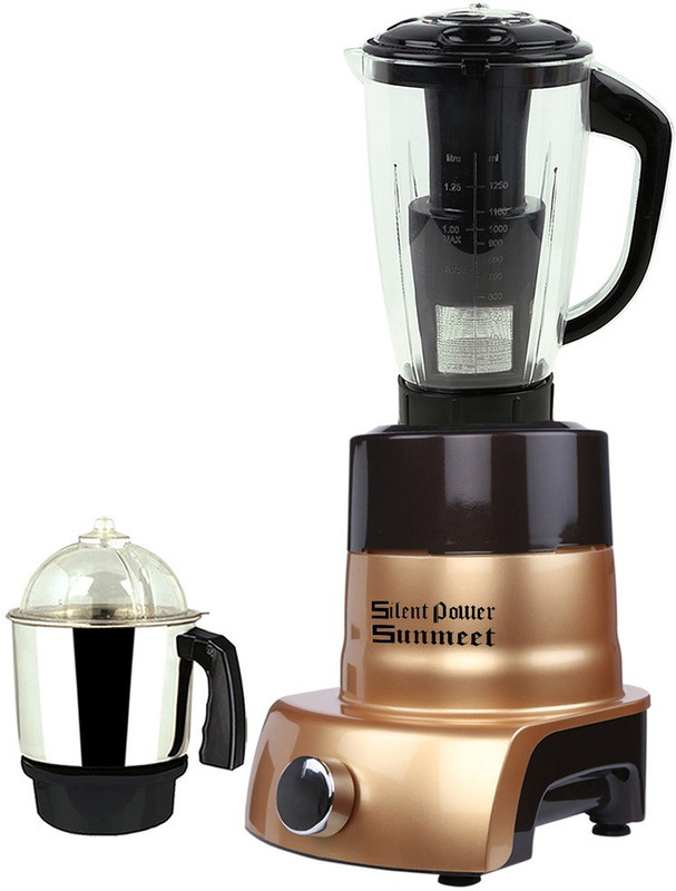 SilentPowerSunmeet MA MGJ WF 2017-118 MA ABS Body MGJ WF 2017-118 750 W Mixer Grinder(Gold, 2 Jars)