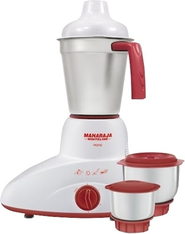 Maharaja Whiteline Nano (MX123) 500 W Mixer Grinder(3 Jars)