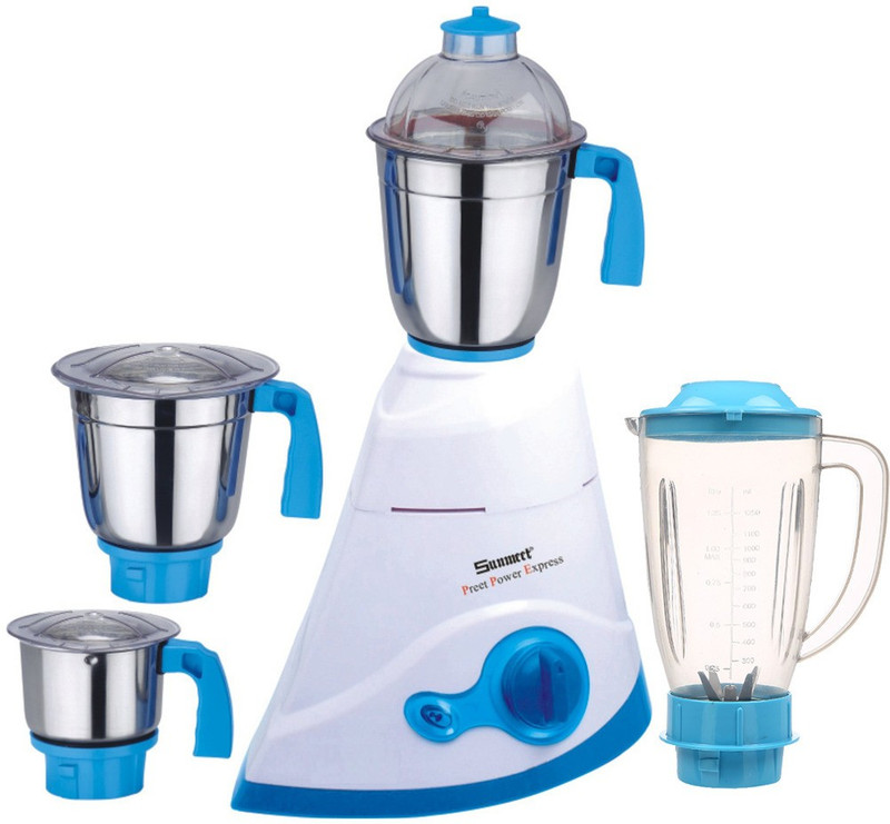 Sunmeet ABS Body MG16-WFJ76 750 W Juicer Mixer Grinder(Multicolor, 4 Jars)
