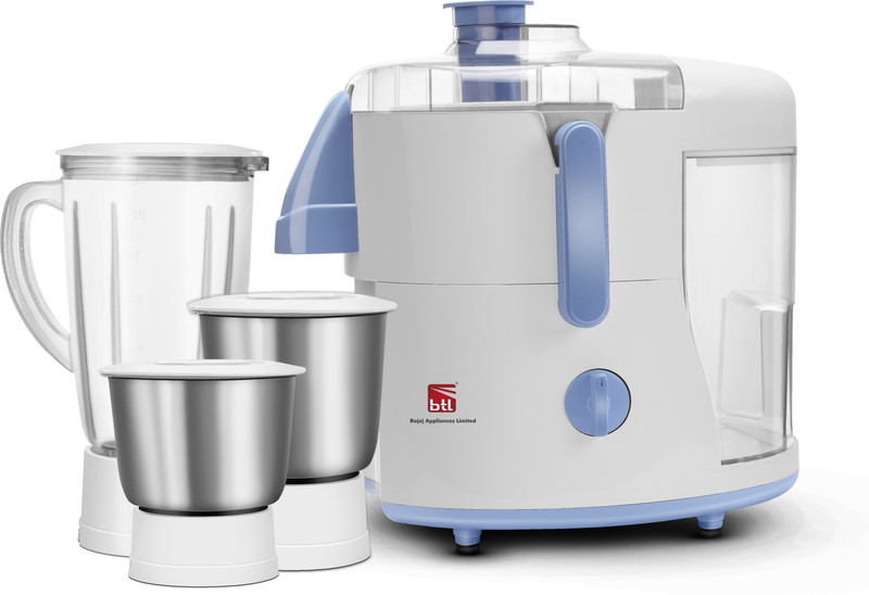 BTL Bajaj J-7 500 W Juicer Mixer Grinder(White, 3 Jars)