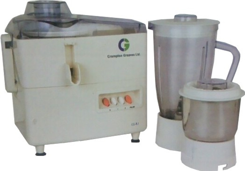 Crompton RJ 450 W Juicer Mixer Grinder(White, 2 Jars)