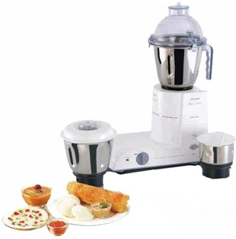 Philips HL1618/02 550 W Mixer Grinder(White, 3 Jars)