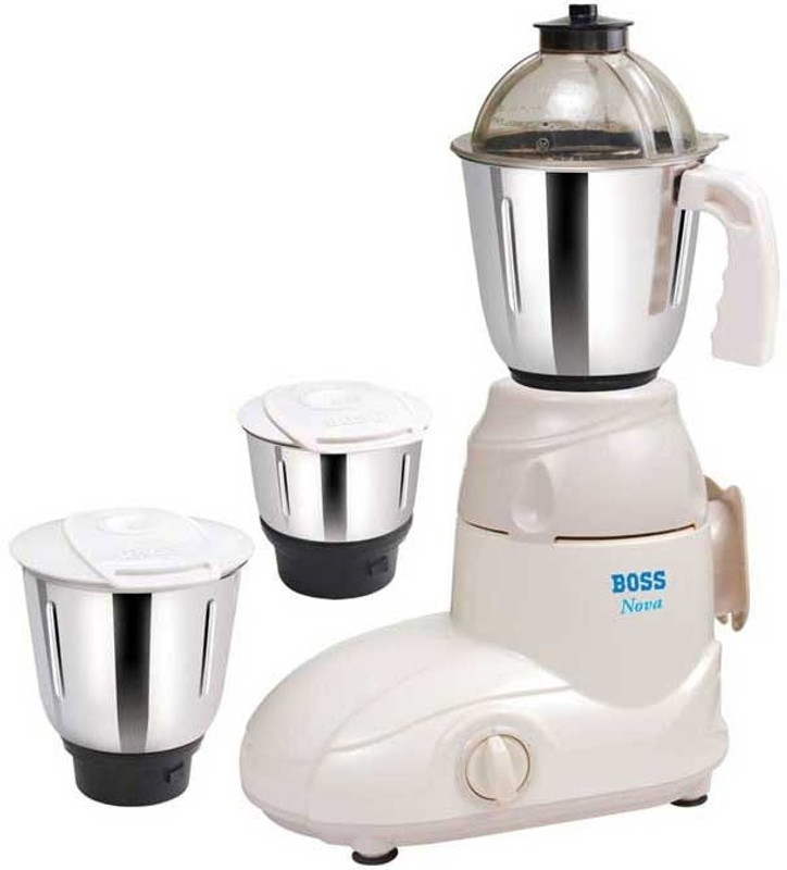Boss B212 500 W Mixer Grinder(Cream, 3 Jars) Boss B212 500 W Mixer Grinder(Cream, 3 Jars)