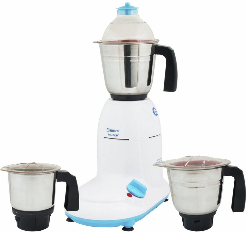 Sunmeet Speedway Speed King 600 W Mixer Grinder(White, 3 Jars)