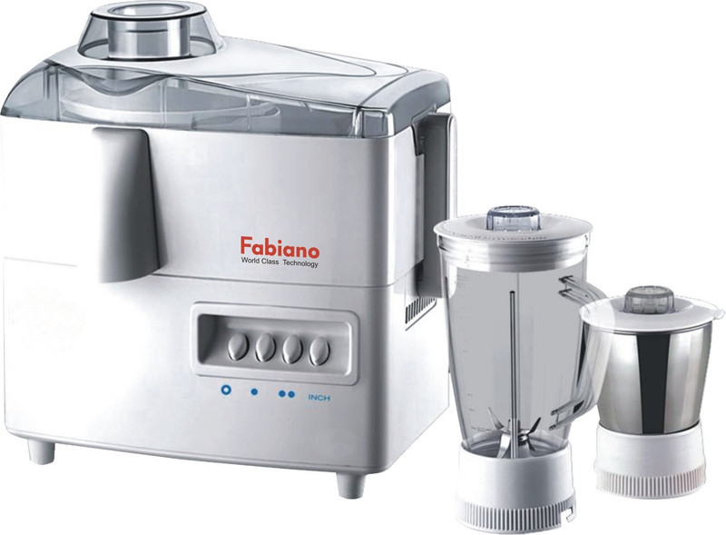 Fabiano Juicer Mixer Grinder Fab Jmg-01. 450 W Juicer Mixer Grinder(White, 2 Jars)