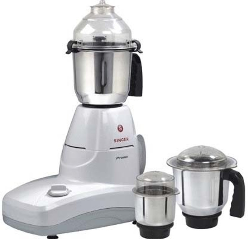 Singer Promix [SMG753PGT] 750 W Mixer Grinder(White, 3 Jars)