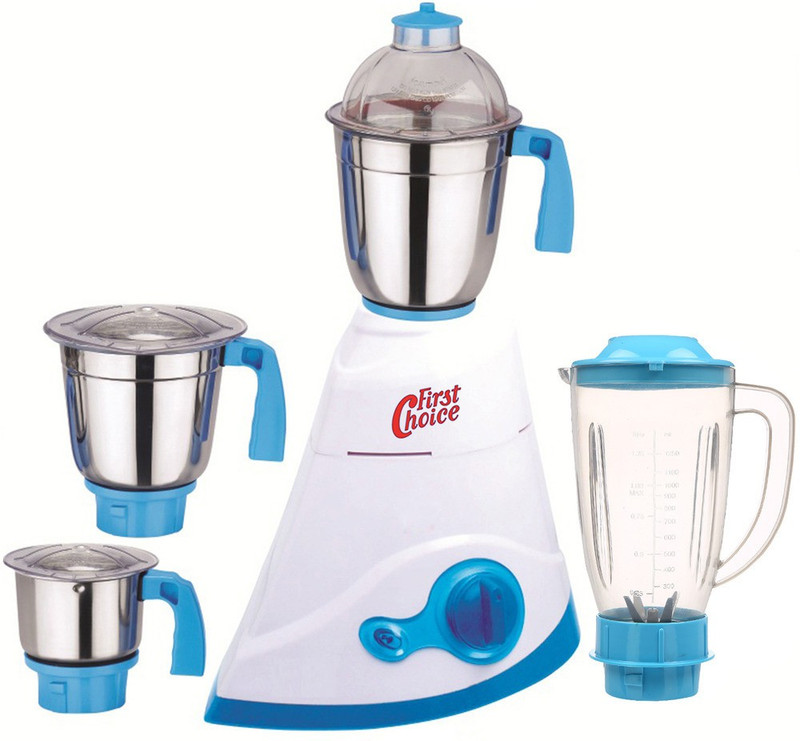 Firstchoice ABS Plastic 4 Jars 600 Watts Firstchoice ABS PlasticMA16-WFJ 600Watt 600 W Juicer Mixer Grinder(Multicolor, 4 Jars)
