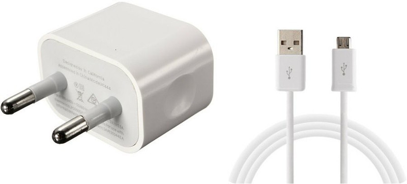 CASVO Wall Charger Accessory Combo for Micromax Canvas Blaze 4G Plus Q414(White)