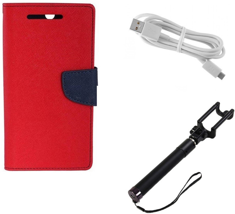 yucapop Cover Accessory Combo for HTC Desire 616 dual sim(Red)