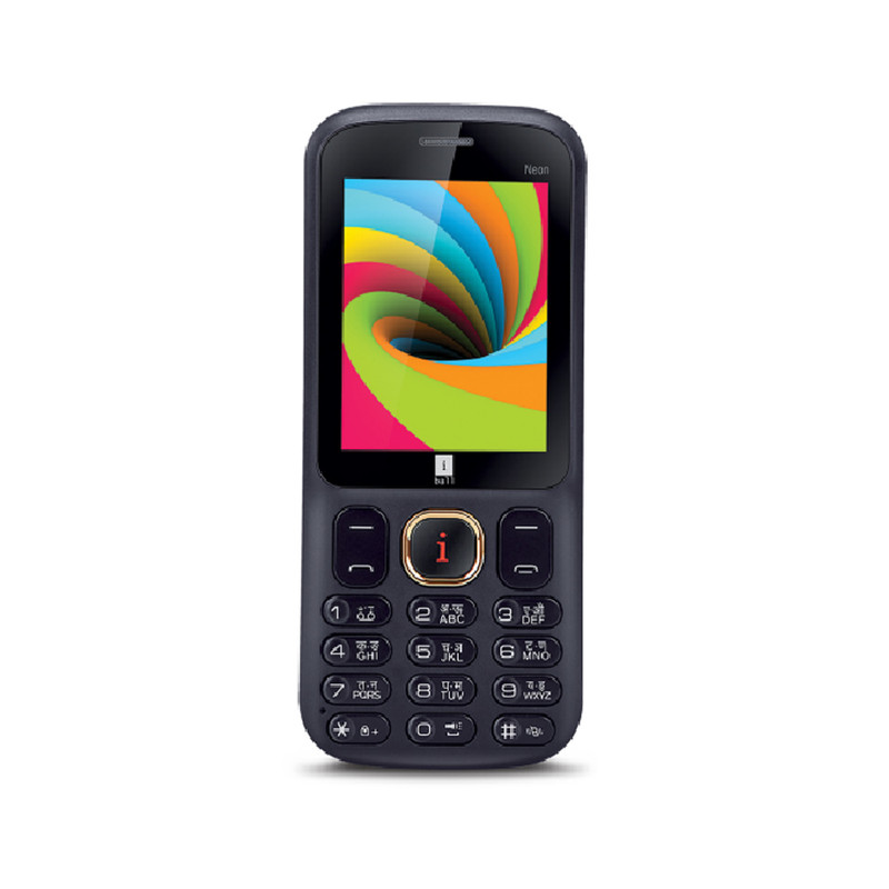 Iball 2.4 Neon Dual Sim - Black and Lemon(Yellow)