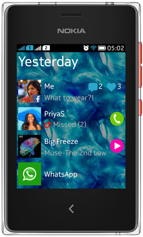 Nokia Asha 502 (Bright Red, 64 MB) Nokia Asha 502 (Bright Red, 64 MB)