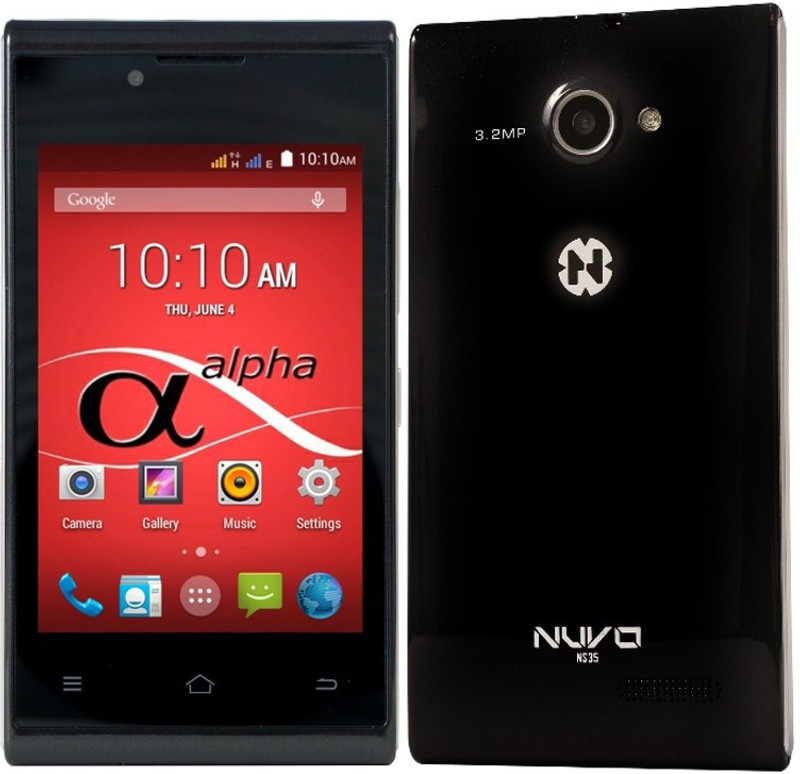 nuvo Alpha NS35 4GB (Black, 4 GB)(512 MB RAM)
